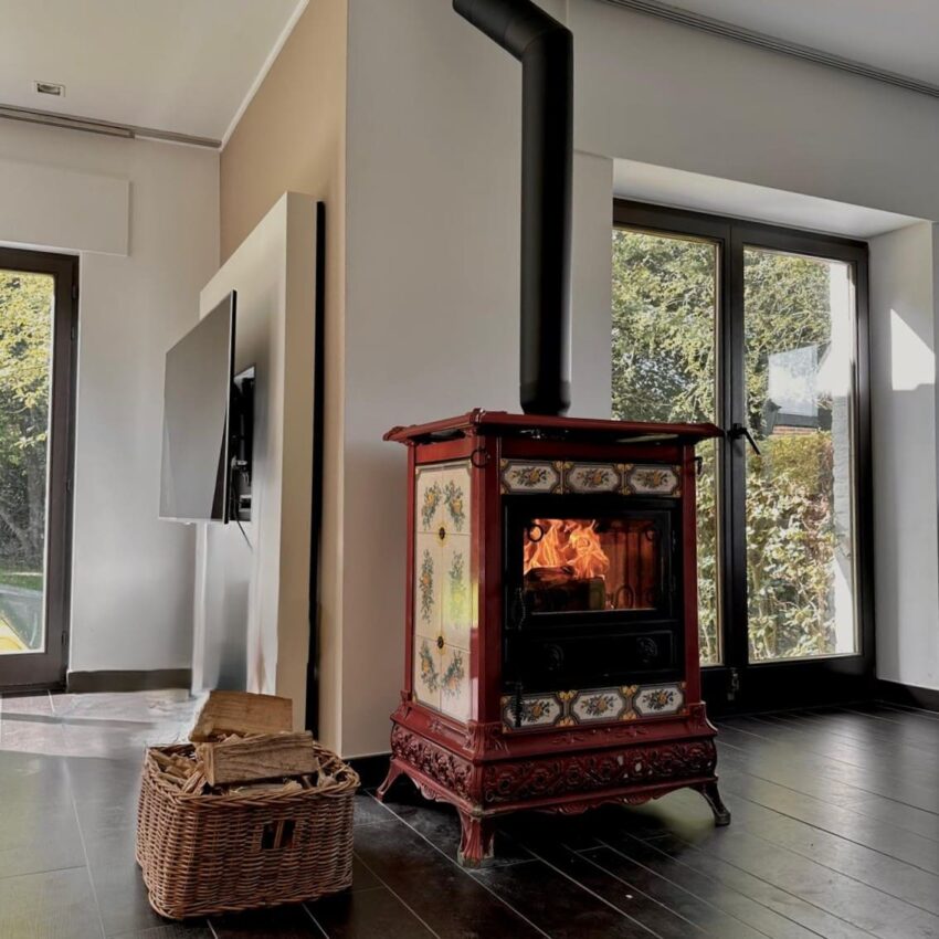 Poêle à bois design